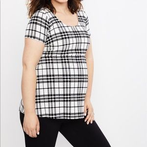 🔥SOLD🔥 Motherhood Maternity Textured Houndstooth Top S
